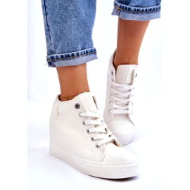 Zapatillas Altas Cuña Oculta Big Star LL274035 Blanco 2