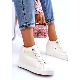 Zapatillas Altas Cuña Oculta Big Star LL274035 Blanco 4