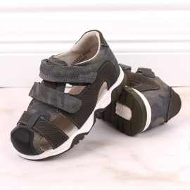 News Sandalias de verano con velcro para niño camo kaki Novedad 5909 verde 4