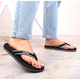 Chanclas negras planas Big Star JJ274A377 negro 4