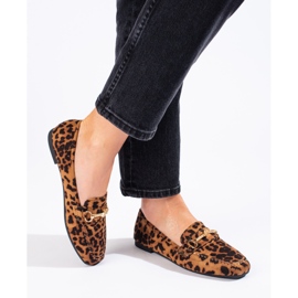 Mocasines de ante para mujer Shelovet marrón 1
