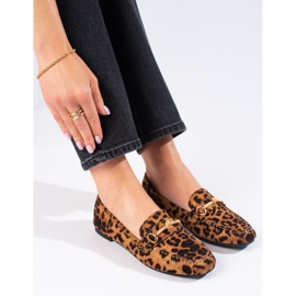 Mocasines de ante para mujer Shelovet marrón 2