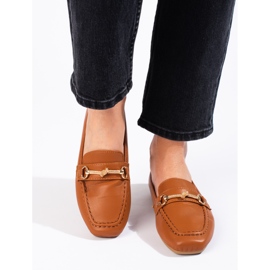 Mocasines marrones Shelovet slip-on mujer marrón 2