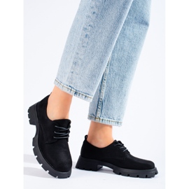 Zapatos negros con suela gruesa de Shelovet 1