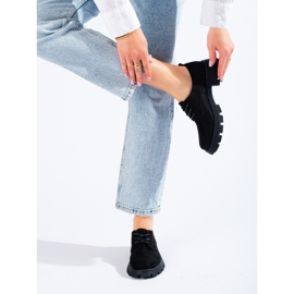 Zapatos negros con suela gruesa de Shelovet 3