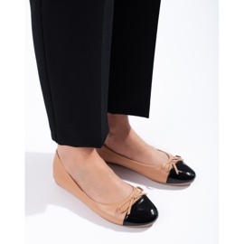 Bailarinas de mujer con lazo Shelovet beige 1