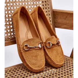 Mocasines Clásicos De Ante Con Decoración Camel marrón 4 Mocasines Clásicos De Ante Con Decoración Camel marrón 4