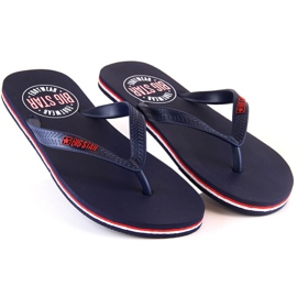 Chanclas de hombre Big Star azul marino JJ174537 2