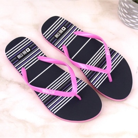 Chanclas mujer planas rosa Big Star JJ274A352 rosado 9