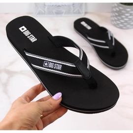 Chanclas negras planas Big Star JJ274A377 negro 6