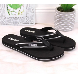 Chanclas negras planas Big Star JJ274A377 negro 7