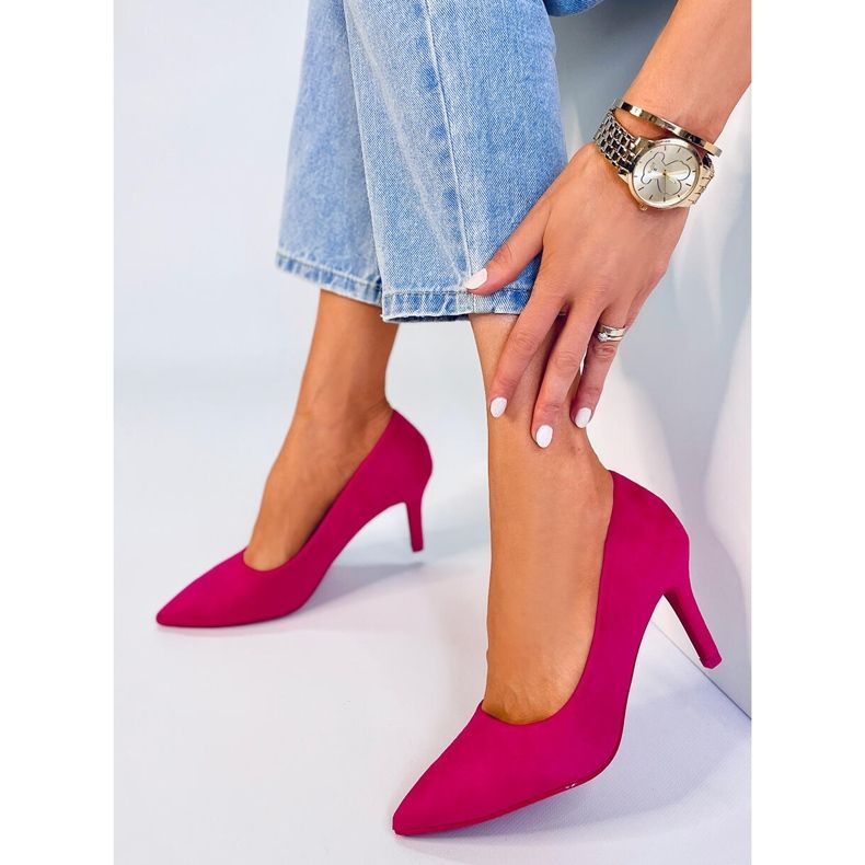 Zapatos de salón clásicos de mujer Eurielle Fucsia rosa 2