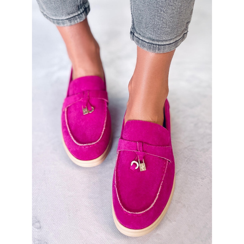 Mocasines de ante de Ottavia Fucsia rosado 1 Mocasines de ante de Ottavia Fucsia rosado 1