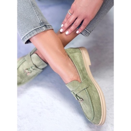 BM Mocasines de ante de Ottavia Green verde 3