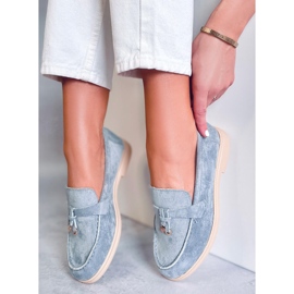Mocasines de ante de Ottavia Azul 5