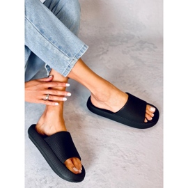 BM Chanclas de goma de Ritter Black negro 5