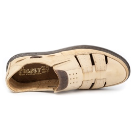 Polbut Zapatos de hombre calados 06 para verano beige 8