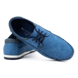 KOMODO Zapatos Mocasines de hombre 875 azul 4