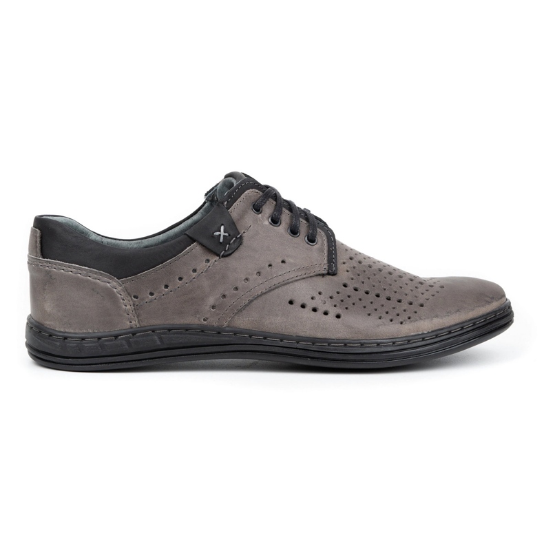 Polbut Zapatos de piel para hombre 402 verano gris 1