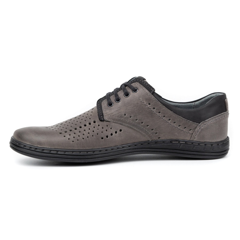 Polbut Zapatos de piel para hombre 402 verano gris 2
