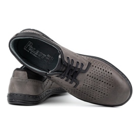 Polbut Zapatos de piel para hombre 402 verano gris 6