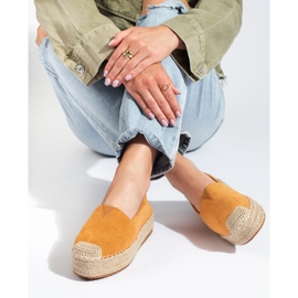 Alpargatas mujer ante plataforma camel Shelovet marrón 3