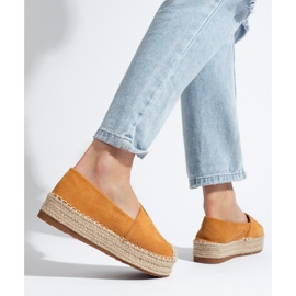 Alpargatas mujer ante plataforma camel Shelovet marrón 1