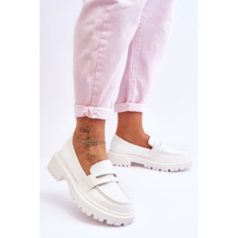 Mocasines sin cordones con plataforma Riverside blancos 4