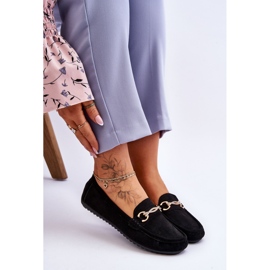 Mocasines clásicos de ante con adorno Black Amera negro 7