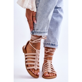 FC3 Sandalias Romanas Mujer Ante Beige Semper 1