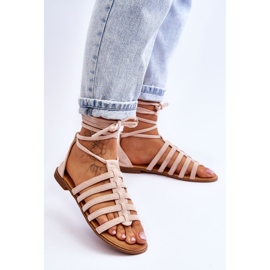 FC3 Sandalias Romanas Mujer Ante Beige Semper 3