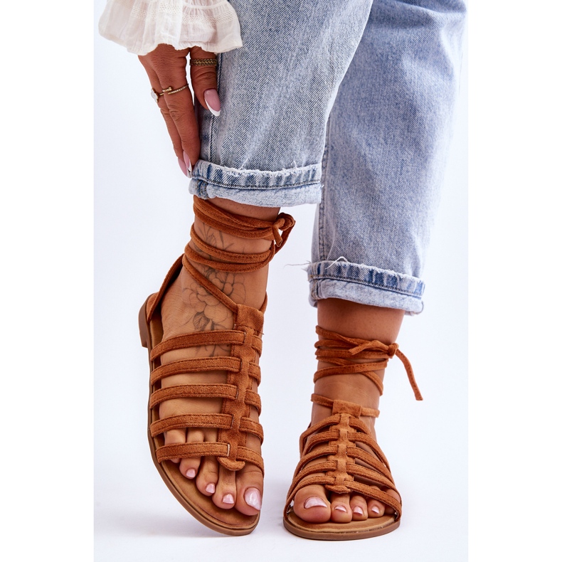 FC3 Sandalias Mujer Camel Semper Ante Romano marrón 1 FC3 Sandalias Mujer Camel Semper Ante Romano marrón 1