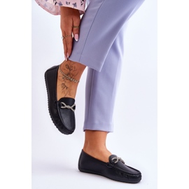 FC3 Mocasines sin cordones de mujer con adorno de purpurina Negro This Moment 4