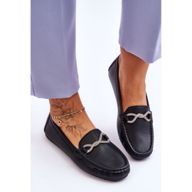 FC3 Mocasines sin cordones de mujer con adorno de purpurina Negro This Moment 3
