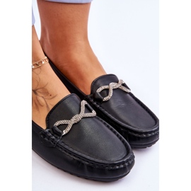FC3 Mocasines sin cordones de mujer con adorno de purpurina Negro This Moment 6
