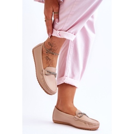 Mocasines De Mujer Sin Cordones Con Decoración De Purpurina Beige This Moment 5