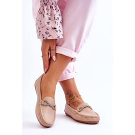 Mocasines De Mujer Sin Cordones Con Decoración De Purpurina Beige This Moment 2
