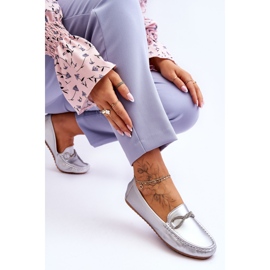 FC3 Mocasines de mujer sin cordones con adorno de purpurina Plateado This Moment plata 5