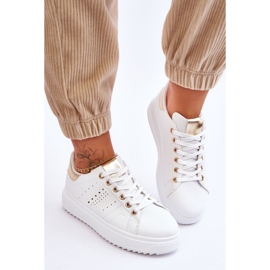 Deportivas de Mujer Blanco y Dorado Be First! 3