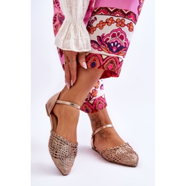 FM1 Sandalias Mujer Elegantes Planas Oro Rosa Sheia dorado 2 FM1 Sandalias Mujer Elegantes Planas Oro Rosa Sheia dorado 2