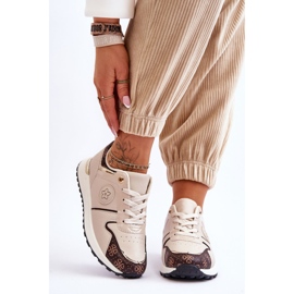 FG1 Deportivas Rachel Trendy Piel Beige-Marrón 1