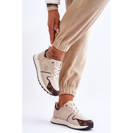 FG1 Deportivas Rachel Trendy Piel Beige-Marrón 4