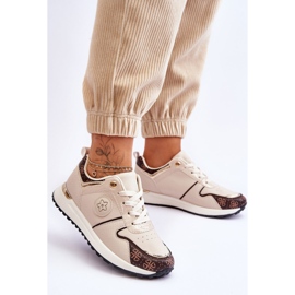 FG1 Deportivas Rachel Trendy Piel Beige-Marrón 2