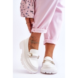 FG1 Mocasines De Mujer En Una Plataforma Masiva Calypso Blanco 1 FG1 Mocasines De Mujer En Una Plataforma Masiva Calypso Blanco 1