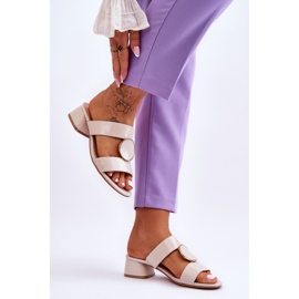 Elegantes Tacones Altos Sergio Leone KL310 Beige 3