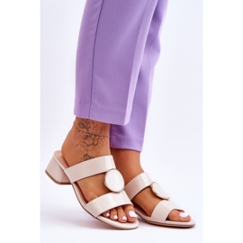 Elegantes Tacones Altos Sergio Leone KL310 Beige 5