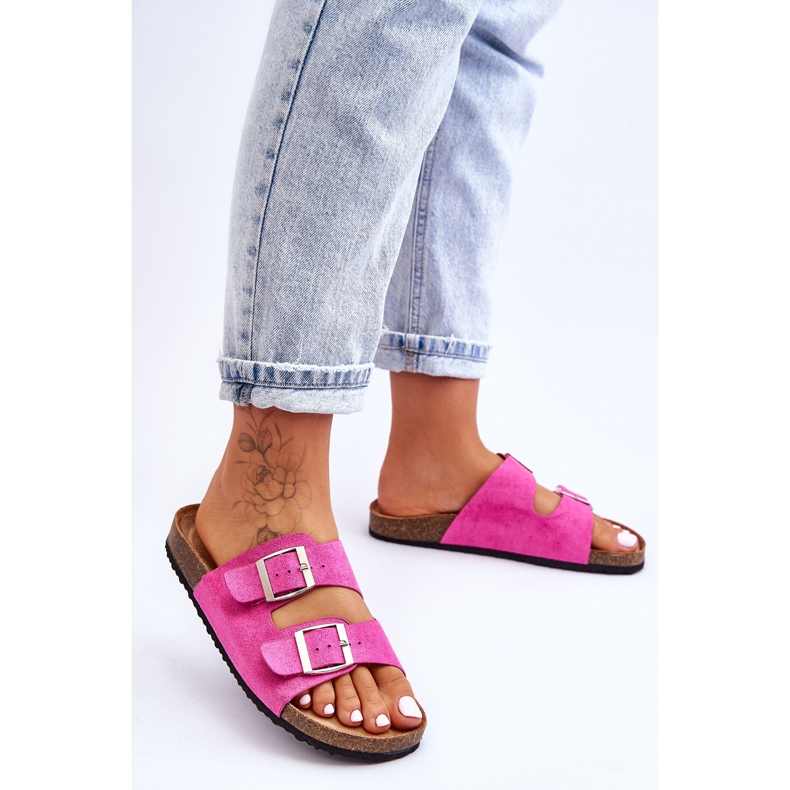 FB1 Pantuflas Slip-On Fucsia Destino Mujer rosa 2