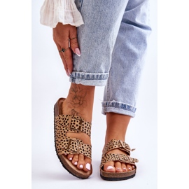 FB1 Slip-On Mujer Leopardo Beige &amp; Negro Destino 1