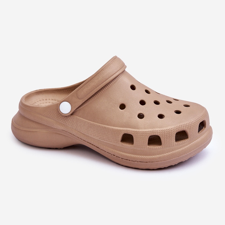 PG2 Sandalias Crocs De Espuma Con Suela Gruesa Beige Katniss 1