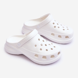PG2 Pantuflas De Espuma Crocs Con Suela Gruesa Blanco Katniss 2